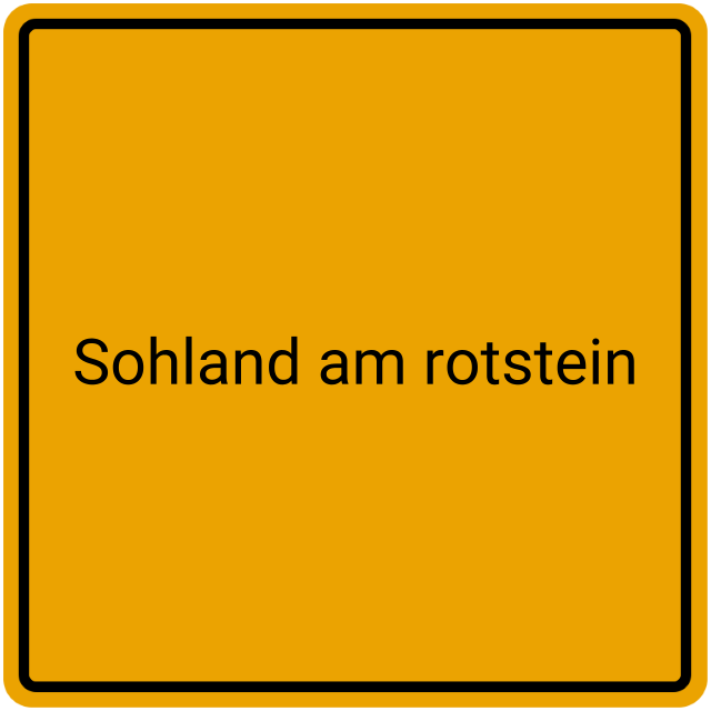 Meldebestätigung Sohland am Rotstein